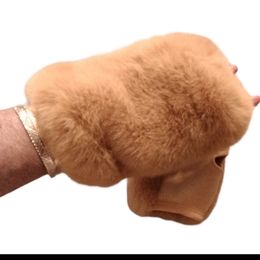 FAUX Fur Fingerless Gloves NWT